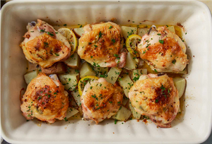 Garlic and Herb Butter Baked Chicken Thighs