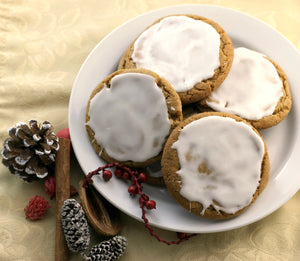 Frosted Gingerbread Cookies