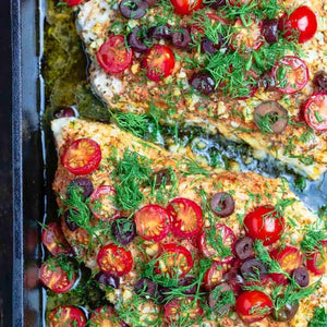 Mediterranean Baked Grouper