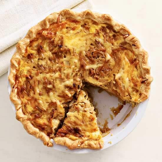 (V) Caramelized Onion and Goat Cheese Quiche