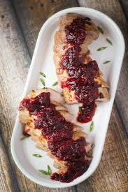 Roasted Pork Loin with Savory Cranberry Relish