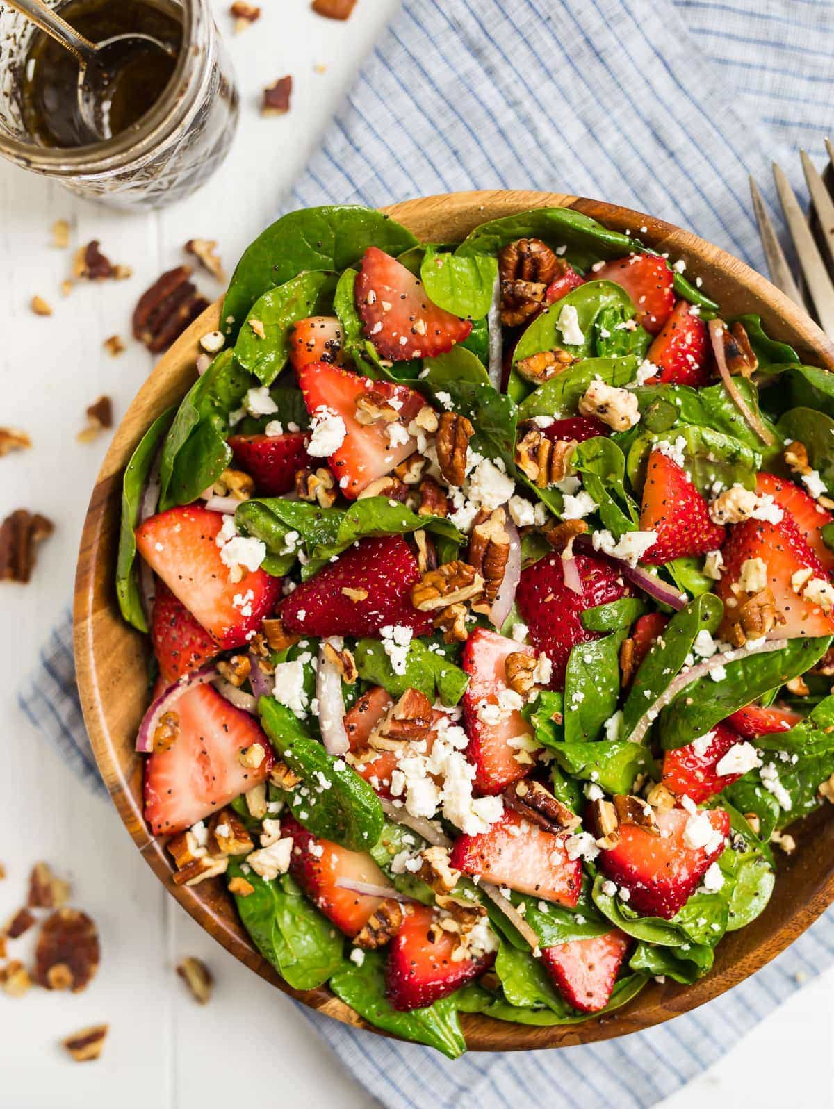 (V) Strawberry Spinach Salad