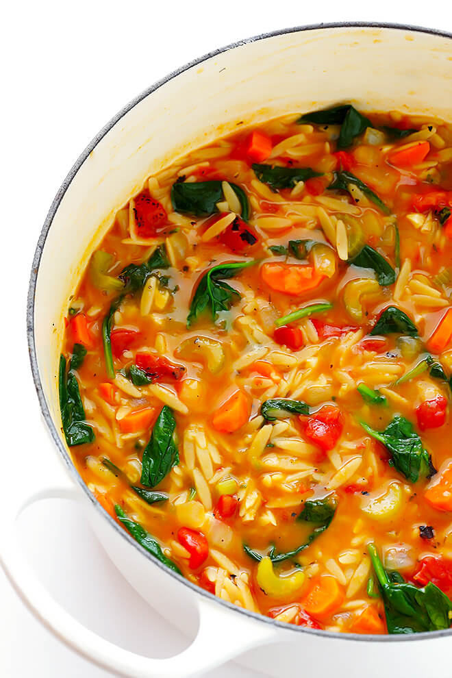 (V) Vegetable Orzo Soup