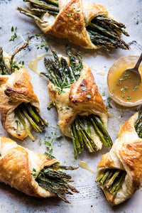 (V) Asparagus and Brie Pastry Pockets