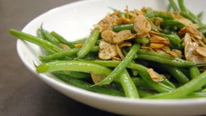(V) Sautéed Green Beans with Almonds and Brown Butter